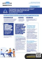 Participation aux réunions CSE/CSSCT relevant des sujets santé, sécurité et conditions de travail